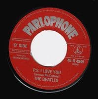 THE BEATLES Love Me Do Vinyl Record 7 Inch Parlophone 1982